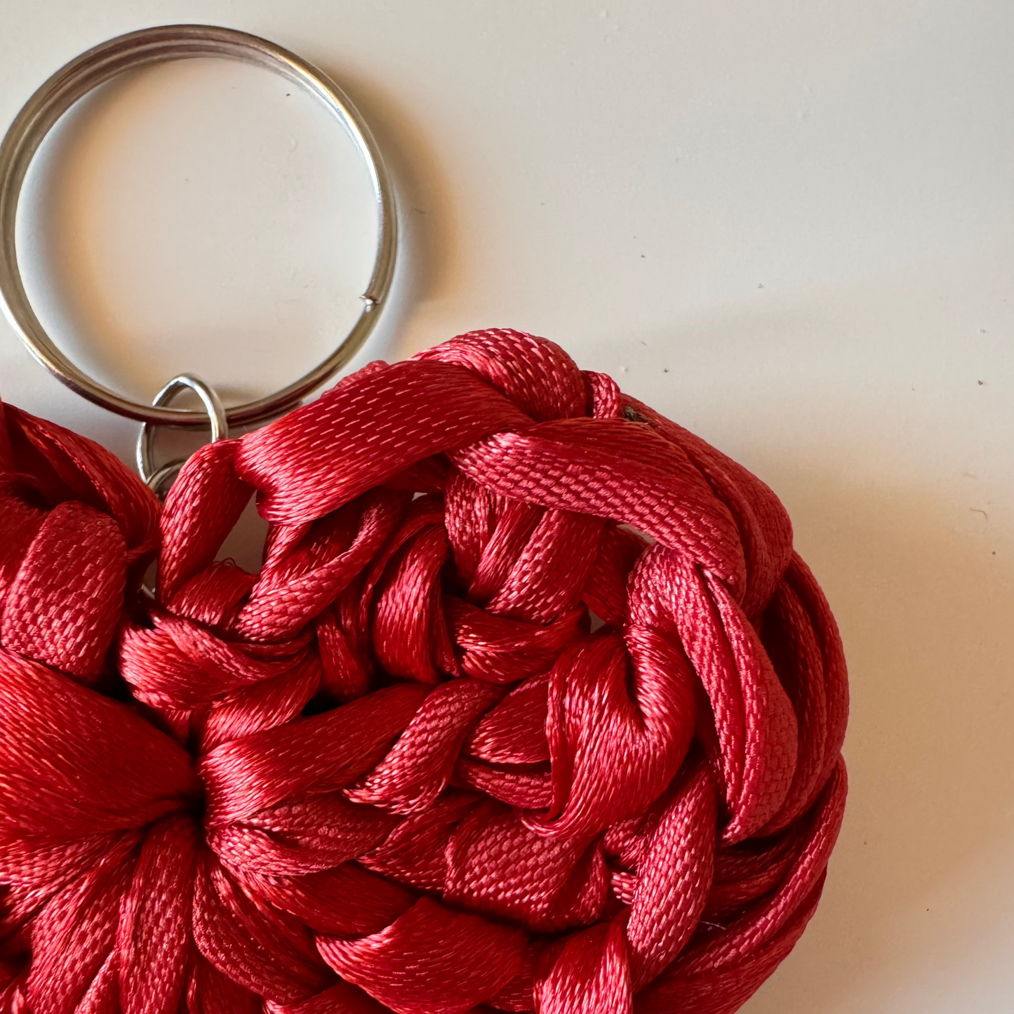 Ribbon Heart keychain